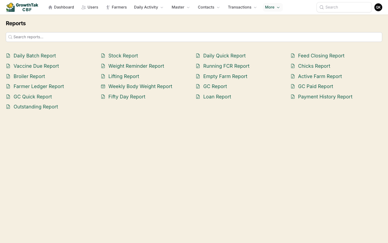 20+ reports, ready to print or share